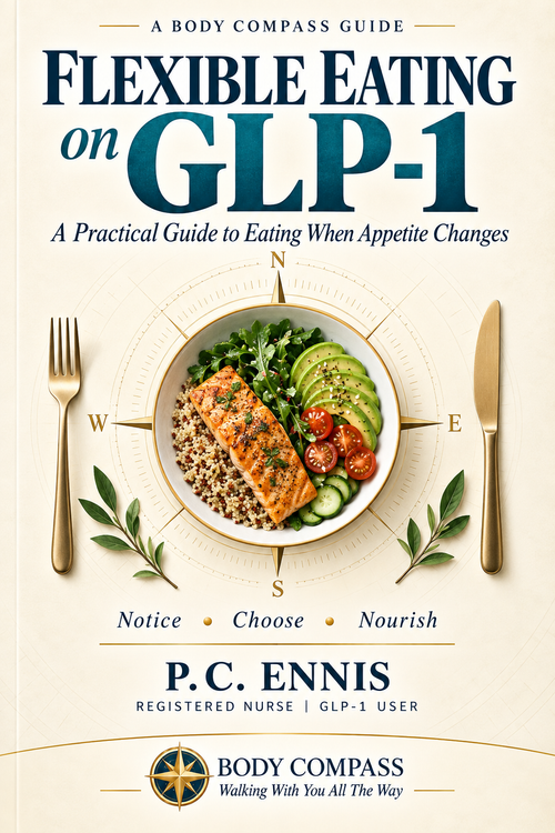 Cover of Flexible Eating on GLP-1 by Body Compass